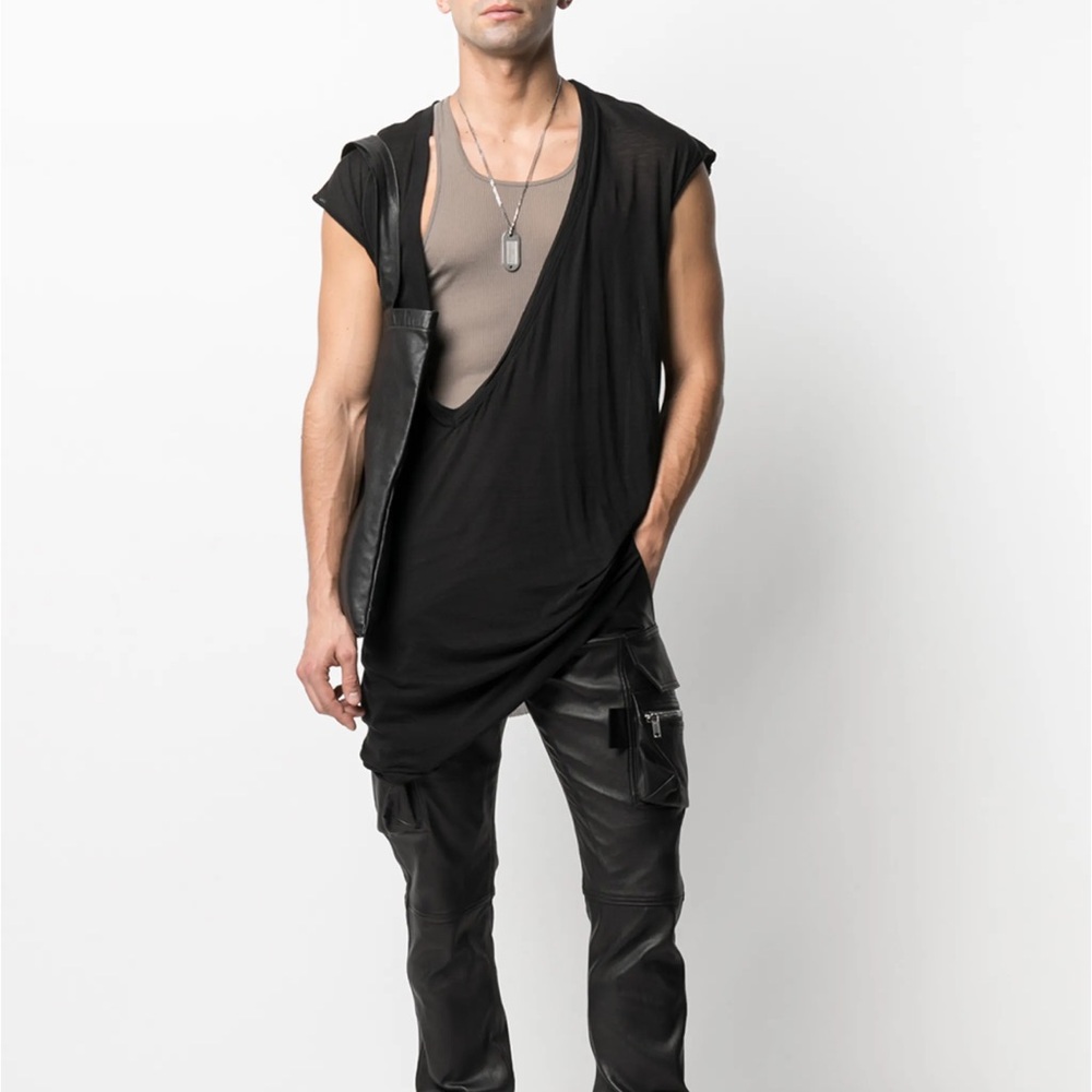 Rick Owens Black Cotton Garment